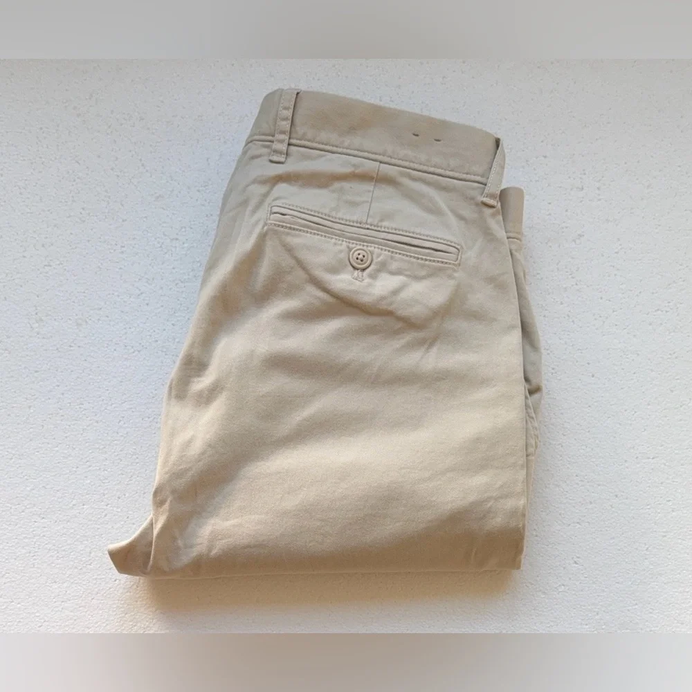 J CREW 250 FIT CHINO PANTS KHAKI 33x34 - Picture 4 of 4